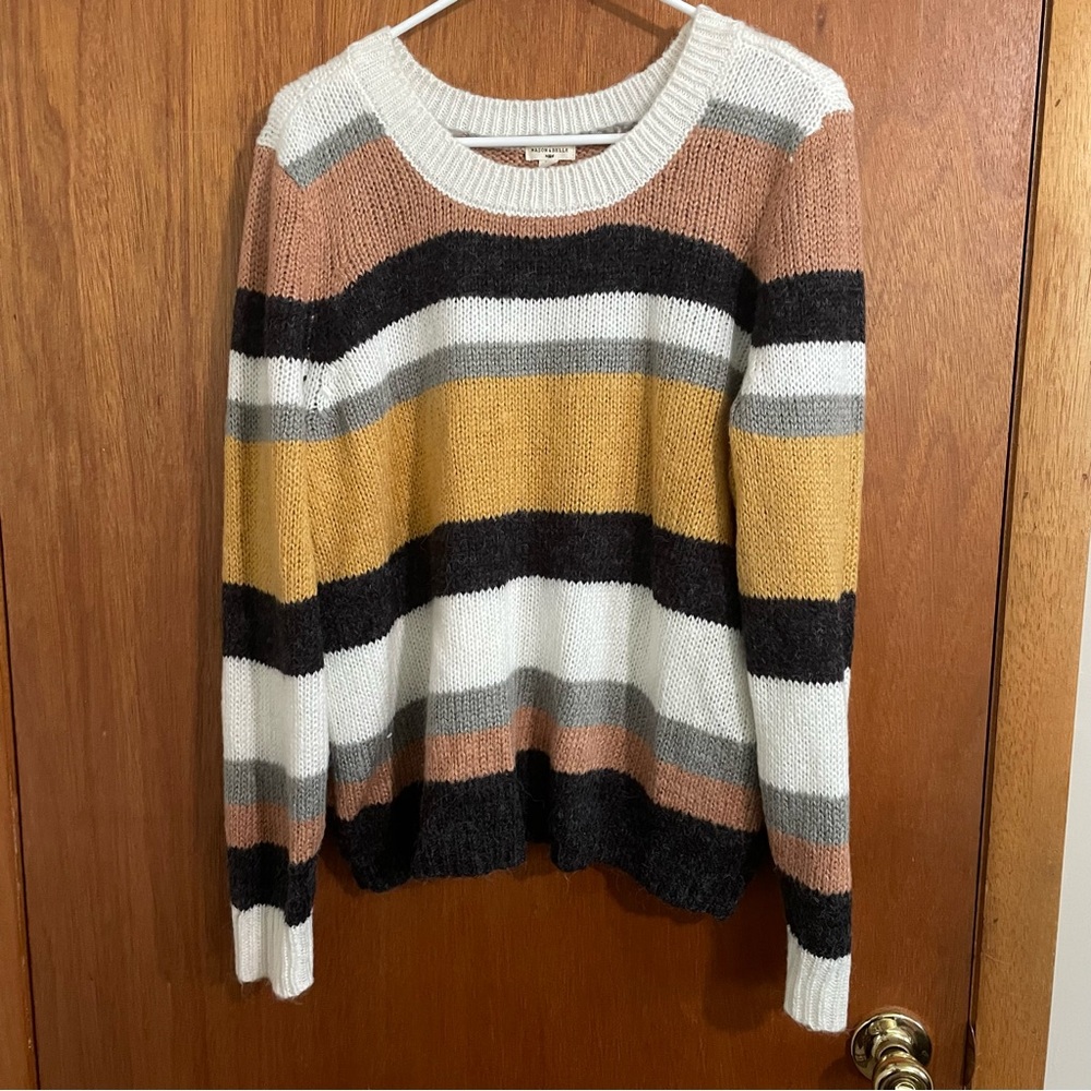 Mason & belle Striped Multicolor Women's Sweater size xl‎